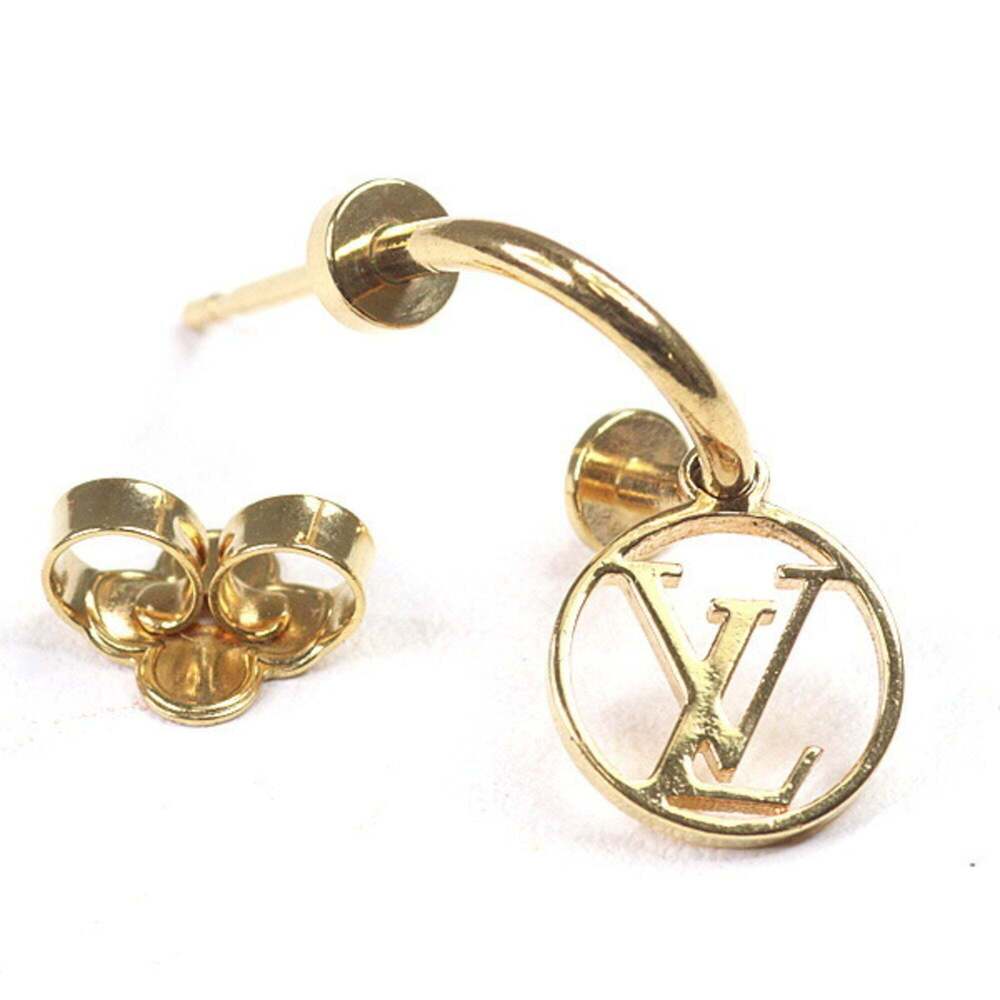 LOUIS VUITTON Brown Monogram Earrings - Picture 4 of 6